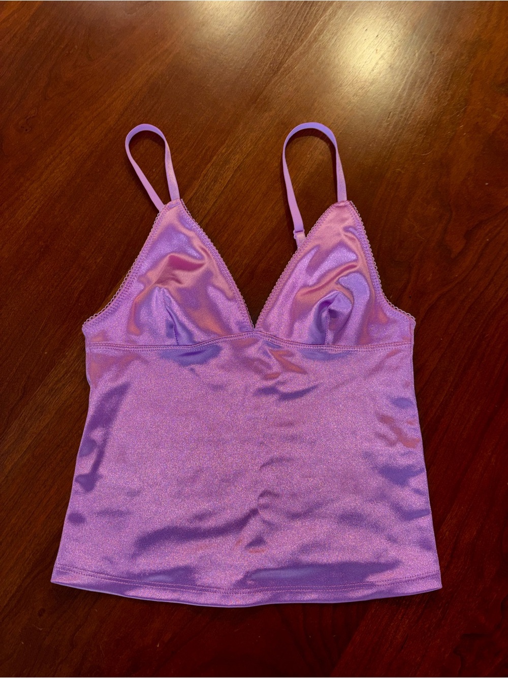 Out From Under Je T'aime Cropped V-Neck Cami